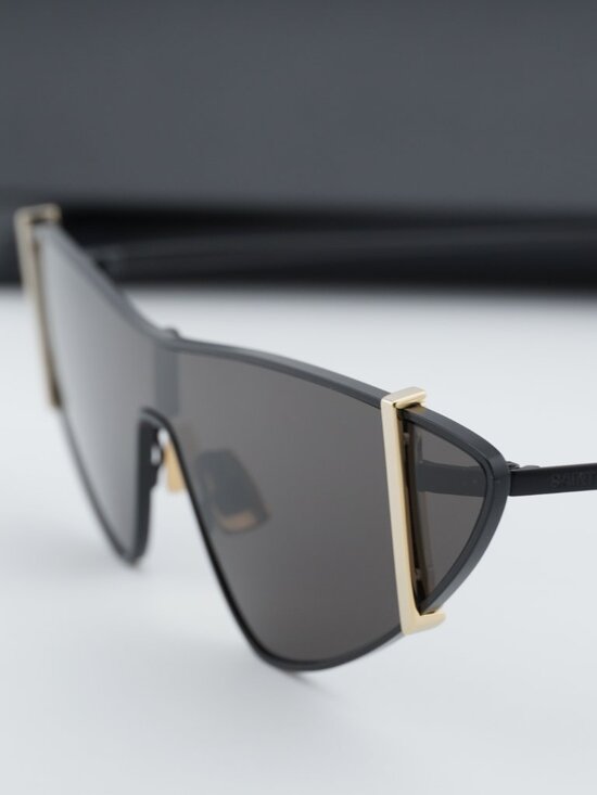 Saint Laurent SL536 001 Rimless Shield Sunglasses - Black main image 6